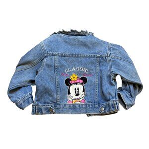Vintage 90s Baby Mickey & Co Classic Denim Jacket Baby Minnie Mouse 24M